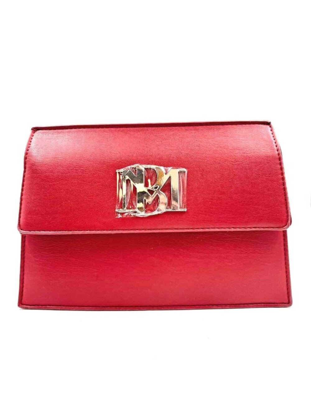 NWT New BADGLEY MISCHKA Wine Vegan Leather Clutch Purse w/Opt Crossbody Strap